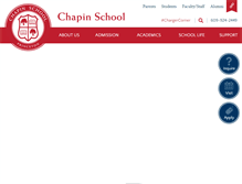 Tablet Screenshot of chapinschool.org